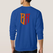 ロングクリアブルー格安Tシャツ スウェットシャツ (裏面)