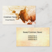 ロングクー田舎地方セピアカスタム 名刺 (正面/裏面)