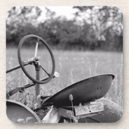 ロンググラスの古いトラクター コースター