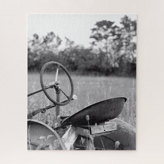 ロンググラスの古いトラクター ジグソーパズル (縦)