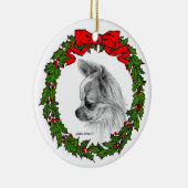 ロングコートチワホアアートバイグレンダS.ハーラン セラミックオーナメント (右)