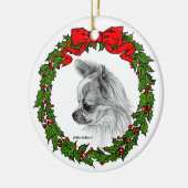 ロングコートチワホアアートバイグレンダS.ハーラン セラミックオーナメント (左)