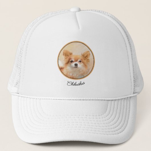 ロングコートチワワの原画 キャップ (正面)