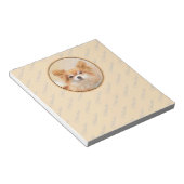 ロングコートチワワの原画 ノートパッド (アングル)