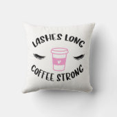 ロングコーヒー強いピンクのラッシュネおもしろいグコーヒー クッション (裏面)