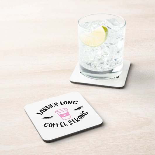 ロングコーヒー強いピンクのラッシュネおもしろいグコーヒー コースター (右側)