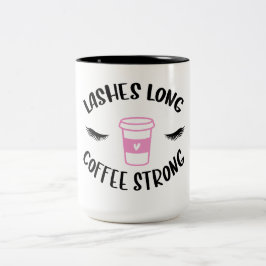 ロングコーヒー強いピンクのラッシュネおもしろいグコーヒー ツートーンマグカップ