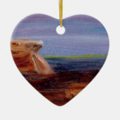 ロングサンズにヘッドランド セラミックオーナメント (正面)