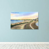 ロングサンズアットヨークビーチ キャンバスプリント (インサイチュ (ウッドフロア))