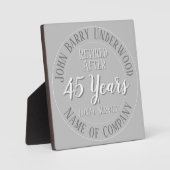 ロングサービス賞又は退職記念碑 フォトプラーク (正面)