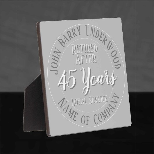 ロングサービス賞又は退職記念碑 フォトプラーク