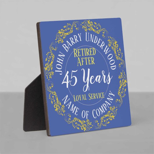 ロングサービス賞又は退職 フォトプラーク