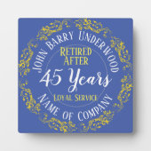 ロングサービス賞又は退職 フォトプラーク (正面)