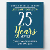 ロングサービス賞銘板 フォトプラーク (正面)