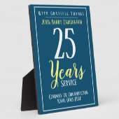 ロングサービス賞銘板 フォトプラーク (側面)