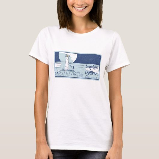 ロングシップ灯台の土地終了 Tシャツ (正面)