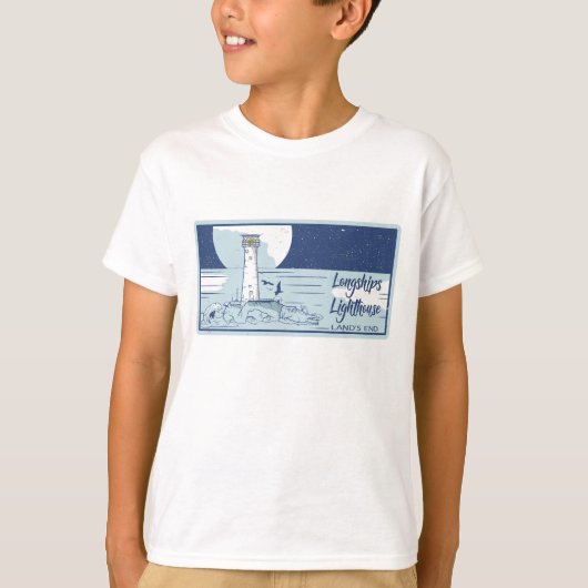 ロングシップ灯台の土地終了 Tシャツ (正面)