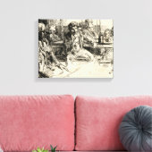 ロングショアマン – ウィスラー – 1859 キャンバスプリント (インサイチュ (リビング))