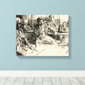 ロングショアマン – ウィスラー – 1859 キャンバスプリント (インサイチュ (ウッドフロア))