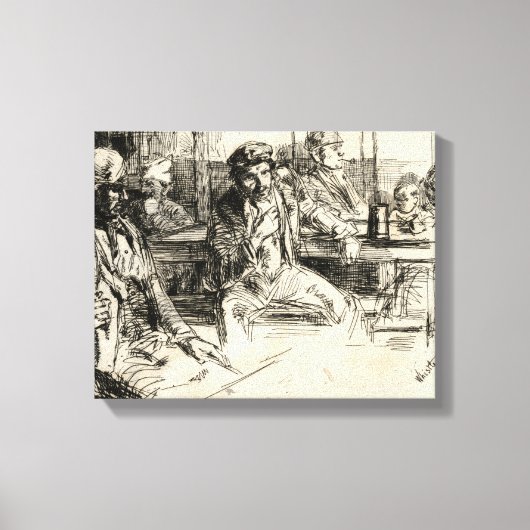 ロングショアマン – ウィスラー – 1859 キャンバスプリント (正面)