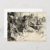 ロングショアマン – ウィスラー – 1859 ポストカード (正面/裏面)