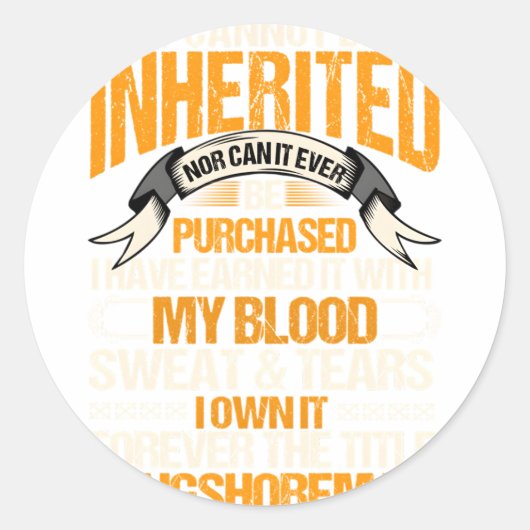 ロングショアIlwu連合は誇らしげにタイトルを所有 ラウンドシール (正面)