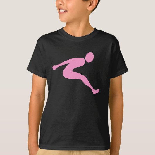 ロングジャンプ – ピンク Tシャツ (正面)