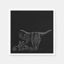 'ロングスクロール'ナプキン スタンダードカクテルナプキン