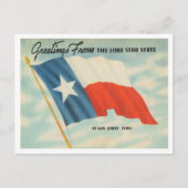 ロングスター州、テキサス州旅行からの挨拶 ポストカード (正面)