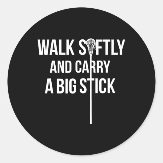 ロングスティックミッドディ(lsm)ラクロスディフェンスマンLax Te ラウンドシール (正面)