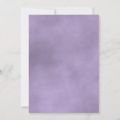 ロングステムラベンダーパープルバラエレガントな結婚式 招待状 (裏面)