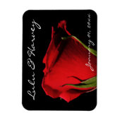 ロングステムレッドローズパーソナル マグネット (縦)