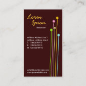 ロングステムII – ダークブラウン 名刺 (裏面)