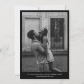 ロングストーリーショートタイムラインインフォグラフィックブラック セーブザデート (裏面)