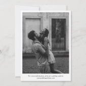 ロングストーリーショート人間関係タイムラインインフォグラフィック セーブザデート (裏面)