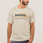 ロングスリーブリングや輪Tシャツ – ネイビー Tシャツ (正面)