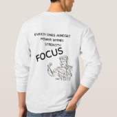 ロングスリーブTシャツ:フォーカス Tシャツ (裏面)