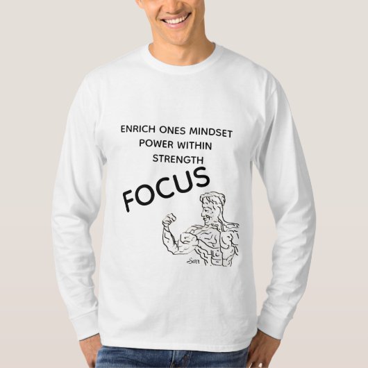 ロングスリーブTシャツ:フォーカス Tシャツ (正面)