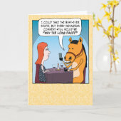 ロングセラー顔おもしろい誕生日 カード (黄色い花)