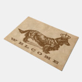 ロングソールドダシュンドドッグW/クラウンヴィンテージ ドアマット (アングル)