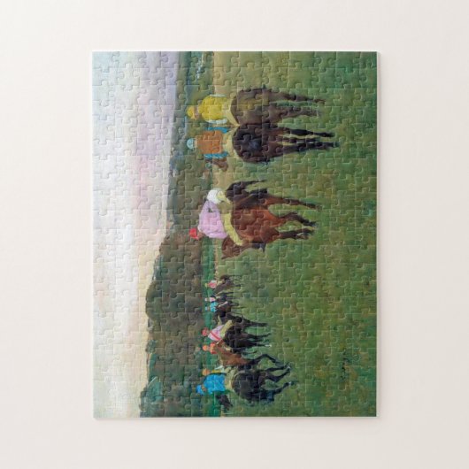 ロングチャンプレースホース、エドガー・デガス ジグソーパズル (縦)