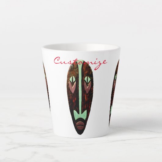 ロングティキマスクサンダー_コーブ カフェラテマグ (正面)