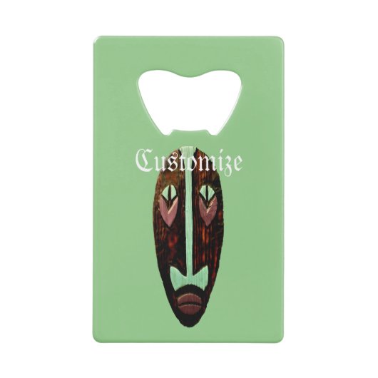 ロングティキマスクサンダー_コーブ クレジットカード栓抜き (正面)