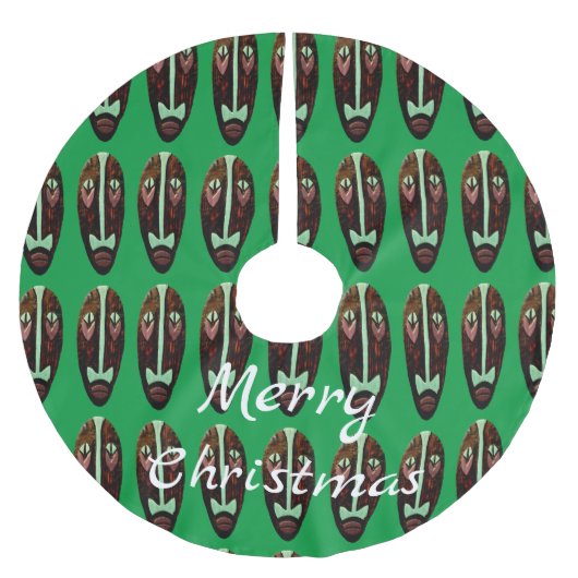 ロングティキマスクThunder_Cove ブラッシュドポリエステルツリースカート (正面)