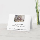 ロングテールのヴィンテージクリスマスカード シーズンカード (裏面)