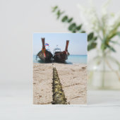 ロングテールボートはがき ポストカード (スタンド正面)