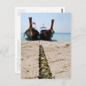 ロングテールボートはがき ポストカード (正面/裏面)