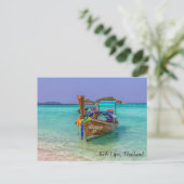 ロングテールボートKoh Lipe，タイ シーズンポストカード (スタンド正面)