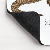 ロングテール・パンゴリン漫画イラストレーション マウスパッド (コーナー)