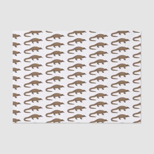 ロングテール・パンゴリン漫画イラストレーション 薄葉紙 (正面)